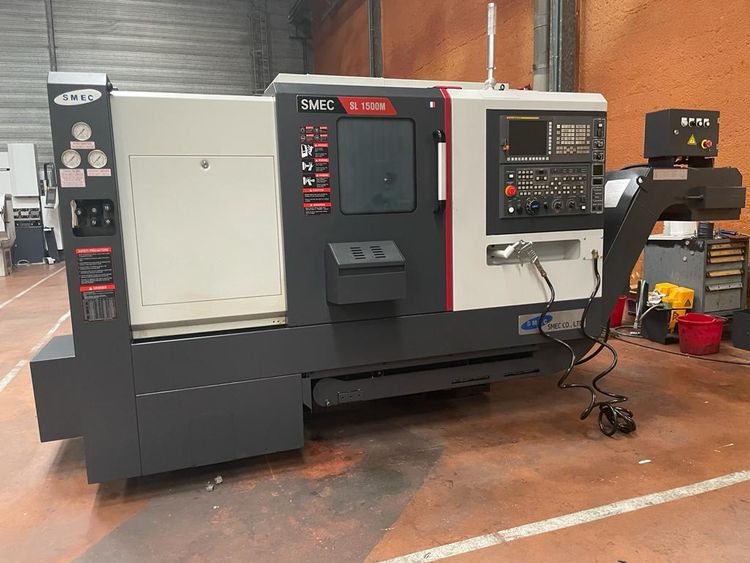 Fanuc Series Oi Tf 6000 Rpm Smec Sl1500m Cnc Lathe 2 Axis 7128