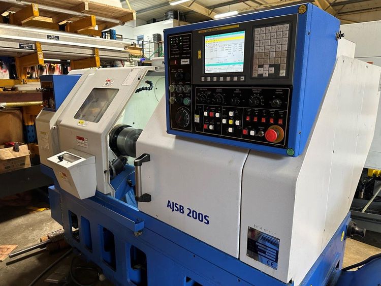 Ajax Fanuc oit Mate-TD control 3500 RPM AJSB200S CNC Lathe 2 Axis