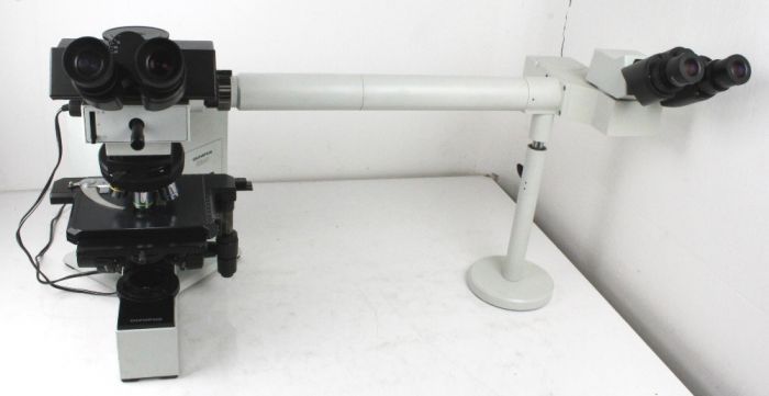 Olympus BX40F4 Compound Trinocular Microscope