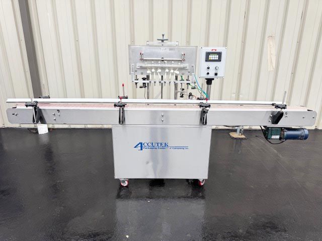 Accutek 6-Head Auto Pinch 25 Inline Bottle Filler
