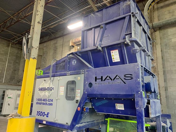 Haas, Shred-Tech 1500-E Heavy Duty Dual Shaft Shredder