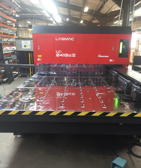 Amada LC2415 Alpha 111 – 4kw Laser Machine Fanuc FS – 160i – L