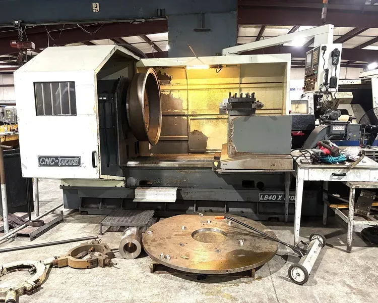 Takang Fanuc Oi-TD control with LCD display Variable Speed LB 40X-1200 2 Axis