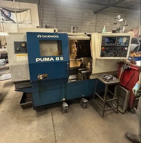Daewoo Fanuc CNC 5,000 rpm PUMA 8S 2 Axis