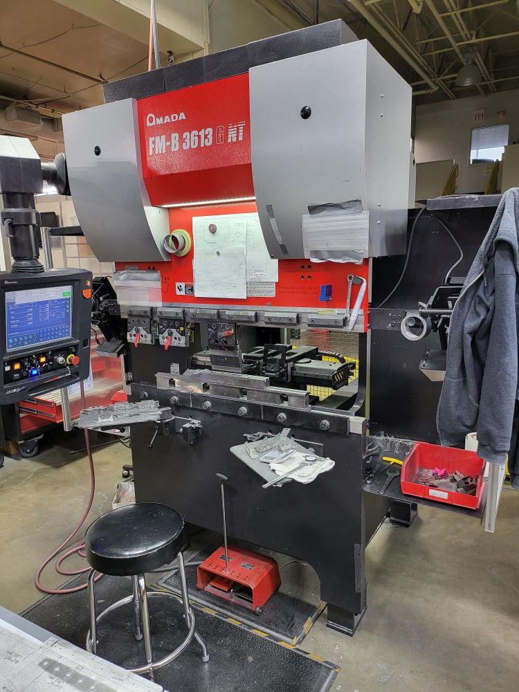Amada Electric Press Brake FMB3613GNT MFG 36 Ton (352kN)