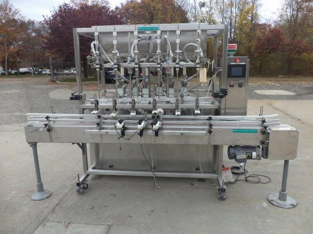 Inline Filling Systems (IFS) Six Spout Servo Positive Displacement Filler