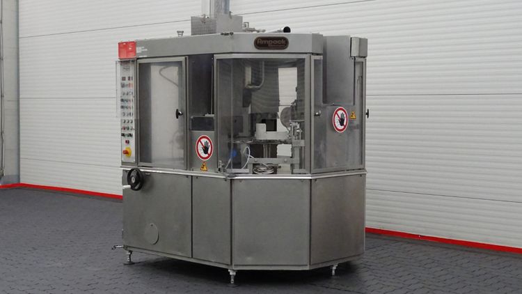 Ampack Ammann ARL 8/2, Cup filling and sealing machine