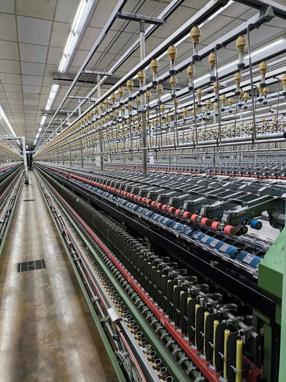 25 Rieter G33 Ring frame link with winder