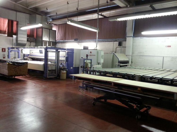 Monguzzi AUTOMATIC LINE FOR DOUBLE CUTTING + DOUBLE GLUING + SHEET PACKAGE OPENER
