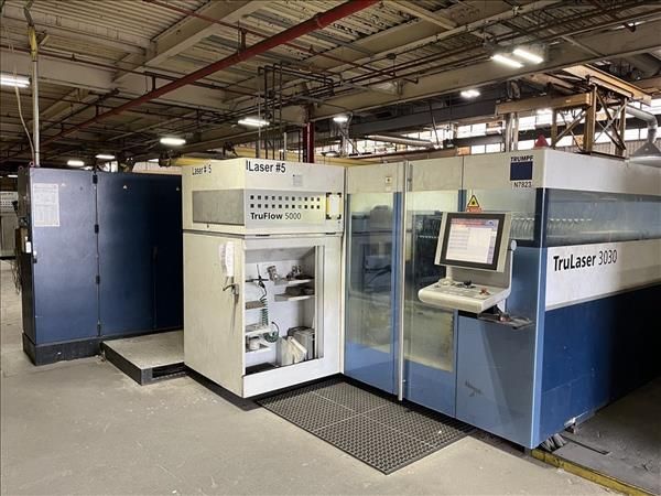 Trumpf TruLaser 3030 Twin Pallet CNC Laser Siemens CNC Control