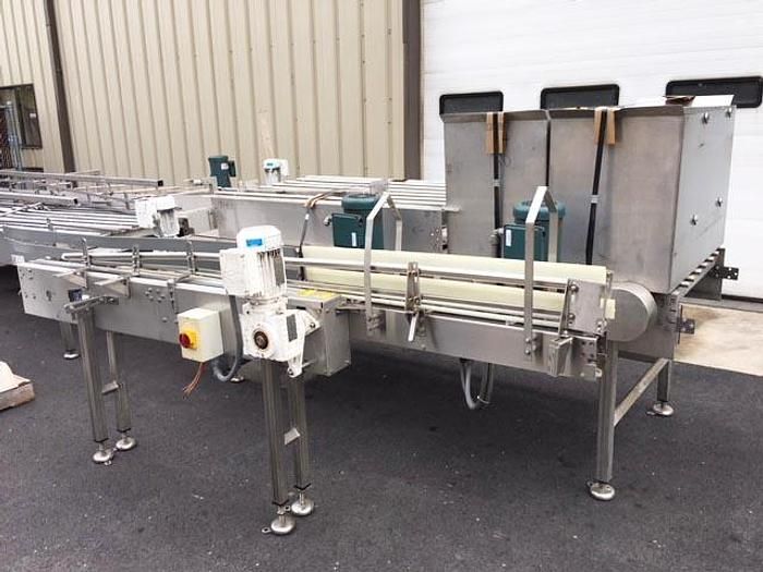 Multi Conveyor Pressureless Combiner Single Filer System