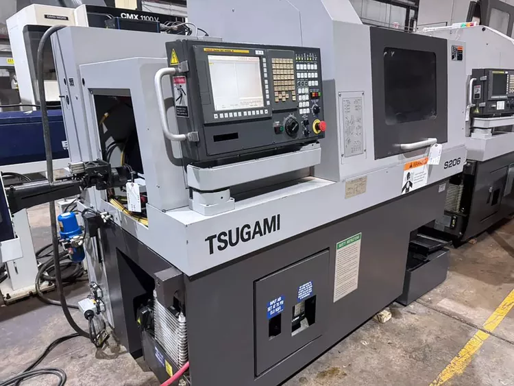 Tsugami Fanuc 32i-MB CNC Variable Speed S206 5 Axis