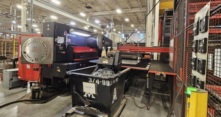 Amada EMK3612 M2 SERVO-DRIVEN CNC TURRET PUNCH,ASIII MP300 TOWER 33 TON
