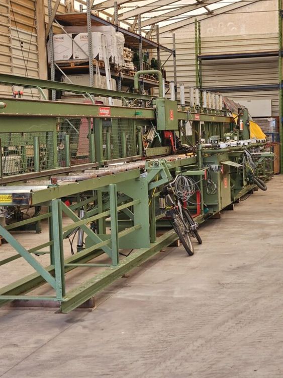 Hundegger P 10 Carpentry cutting line