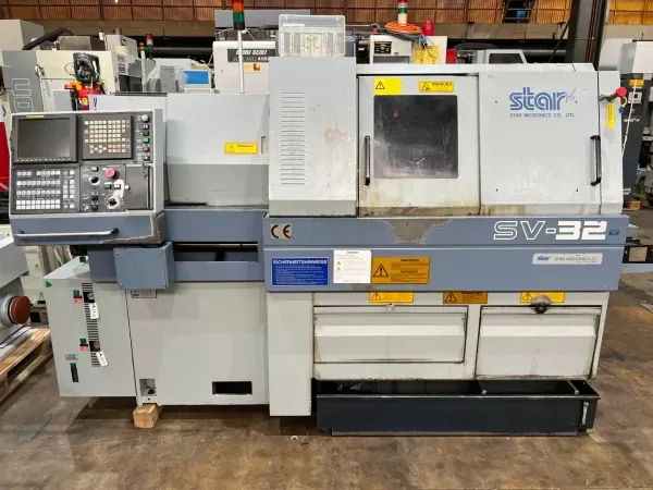 Star Fanuc 7000 rpm SV-32 CNC SWISS-TYPE LATHE