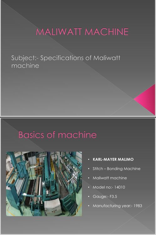 Karl mayer Maliwatt gauge F3,5 and 7