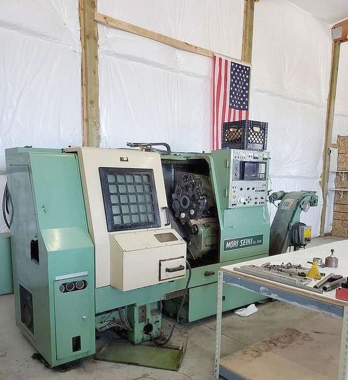 Mori Seiki FANUC 10T CNC CONTROL 6000 RPM SL-15MC CNC LATHE 2 Axis