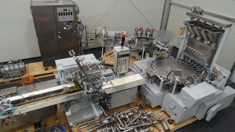 Corazza FF 220/4G + SF 221/N, Processed cheese packaging line