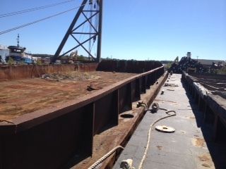 130ft Inland deck barge