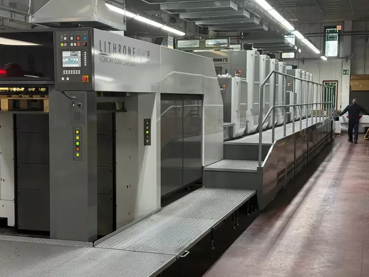 Komori GL840P-CX HUV 28x40"