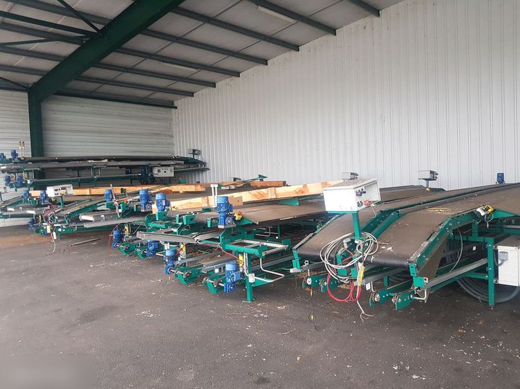 Complete modules for fruit / vegetable packaging conveyors