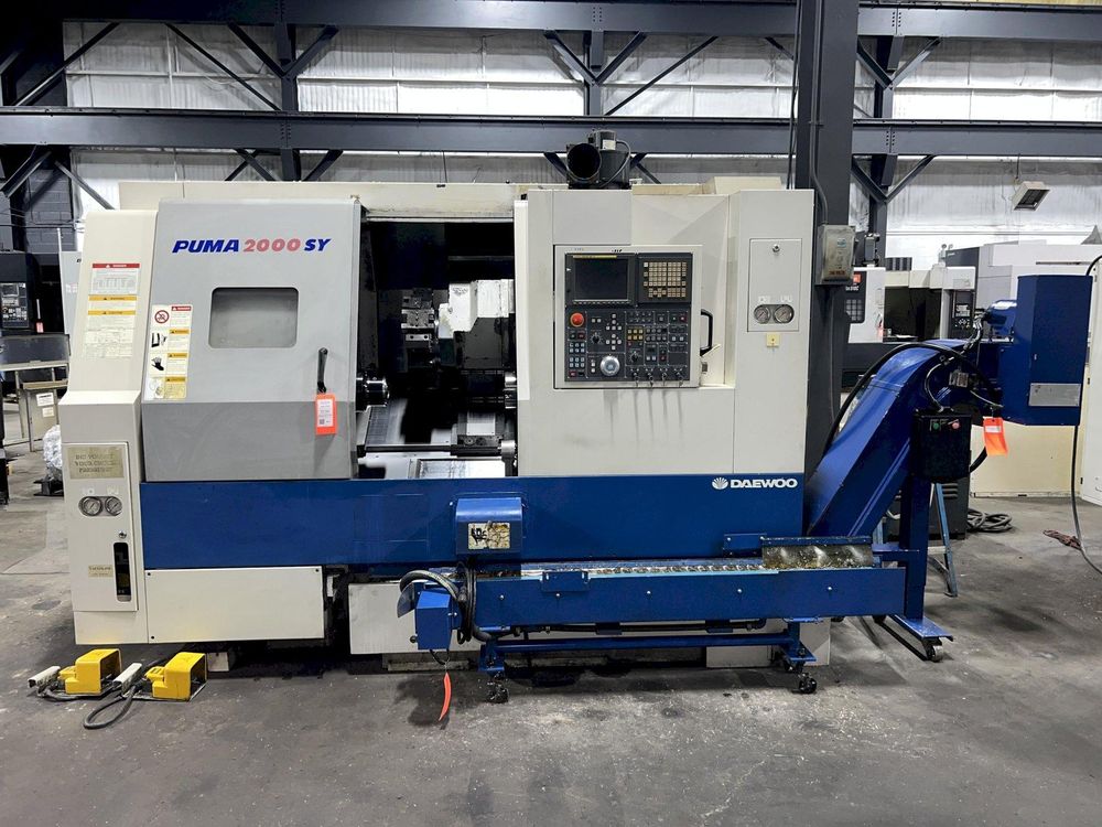 Daewoo Doosan Fanuc 18it 4500 Rpm Puma 2000sy 5 Axis 