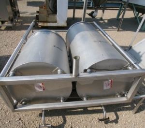 2 Others Single Shell Stainless Steel Tanks 50 Gallon And 100 Gallon