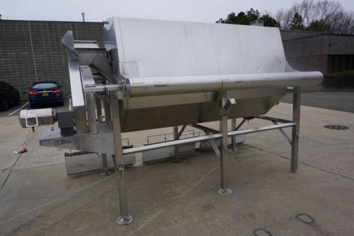 Hughes 4 X 8 Continuous Rotary Blancher/Cooker