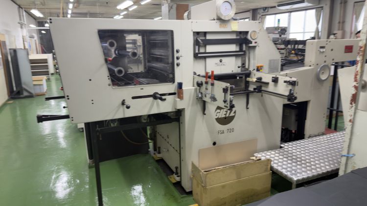 Gietz FSA-720 Hot foil stamping and embossing press