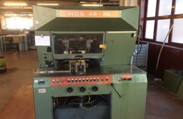 Hunkeler HDS 46-36, Three knife trimmer semi automatic