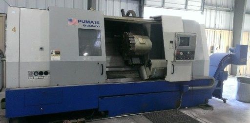 Daewoo Mitsubishi 2-Axis 500 Series CNC Control 2000 RPMS PUMA 15 2 Axis