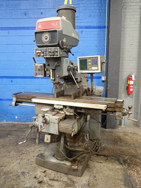 Bridgeport A027072 CNC Vertical Mill W/digipac Control Variable Speed