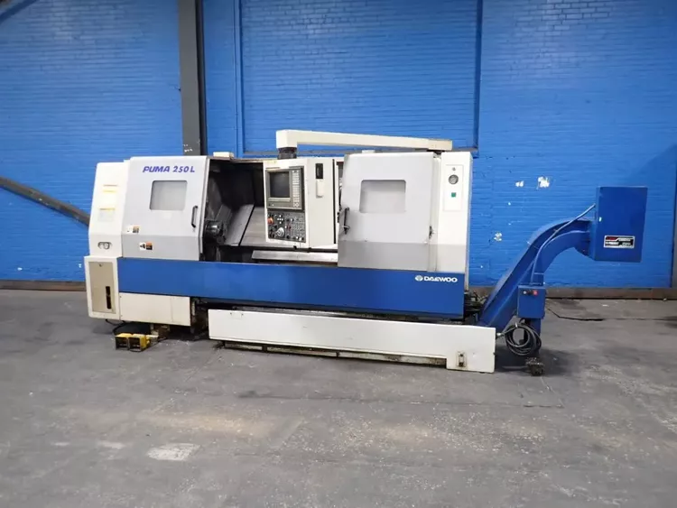 Daewoo Fanuc Series 18-T control Variable Speed PUMA250LB 2 Axis