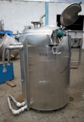 Crepaco 300 Gallon Stainless Steel Jacketed Mix Tank