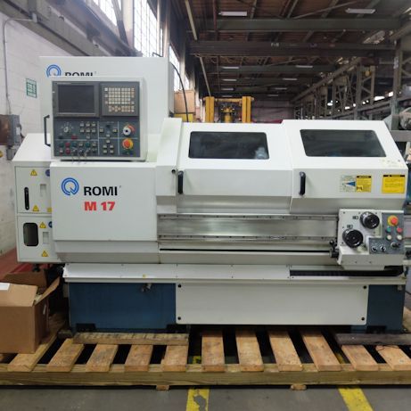 Bridgeport FANUC 21T CNC 4000 RPM ROMI M17 2 Axis