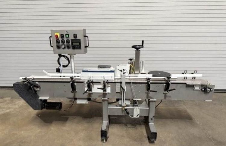 Universal R320 Inline Automatic Wrap Around Bottle Labeler