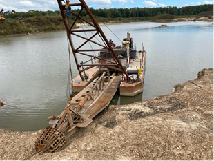 10" X 10" X 30" Dredge with Metso 10" X 10" pump 40' ladder with 36" cutter head