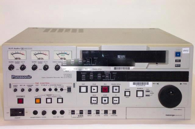 Panasonic AG-7750 S-VHS Editor VTR