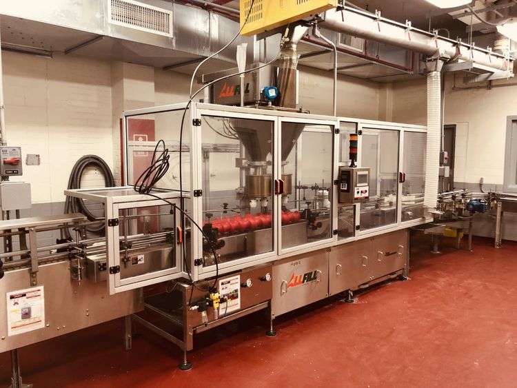 All Fill TAA-600-CW twin head auger filler with integrated checkweigher