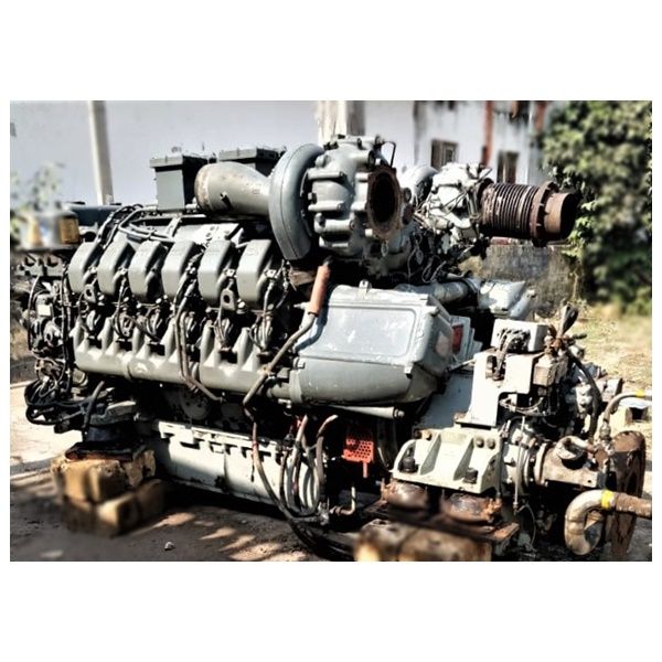 2 MTU 12V4000 MTU Diesel Motor Engine with its ZF GEARBOX