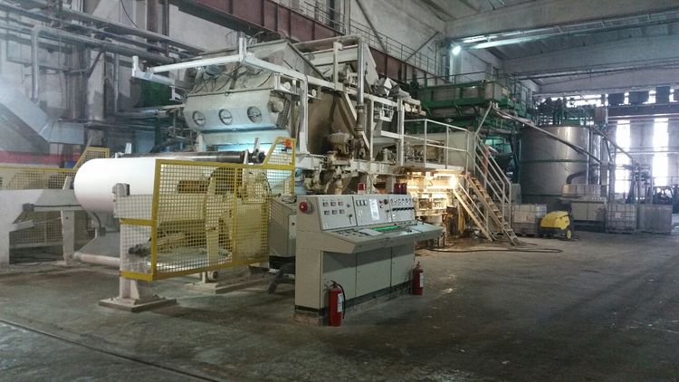 Recard Tissue Paper machine of 2009, low price-  turnkey possible 2310 mm 17 - 36 gsm 17 TPD