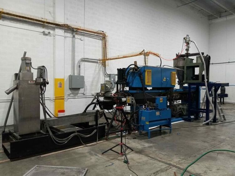NRM Pacemaker III Single Screw Extruder w/ WRP Complete Pelletizing Line