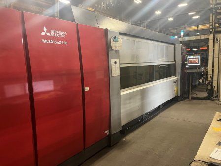 Mitsubishi 8000 WATT ML-3015 EX-F80 FIBER LASER CNC Control