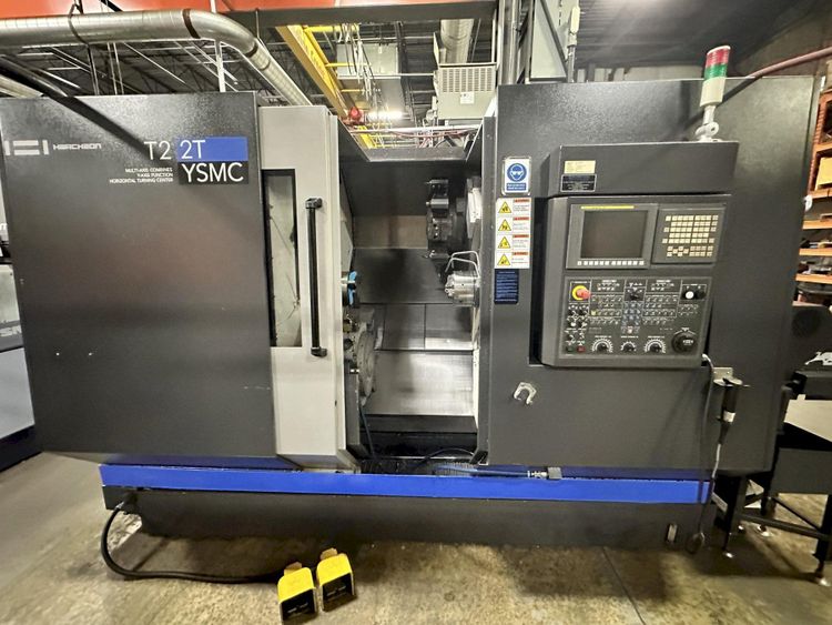 Hwacheon Fanuc 0i-TD CNC Control 5,000 rpm T2-2T YSMC 8 Axis