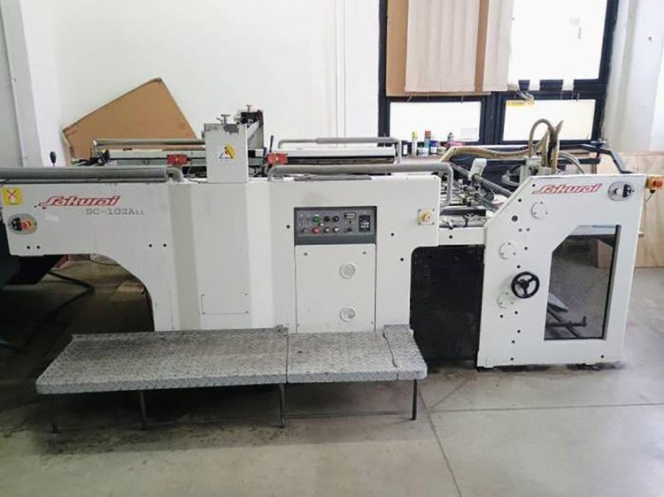 Sakurai SC 102 A2 with UV dryer UV spot coating line