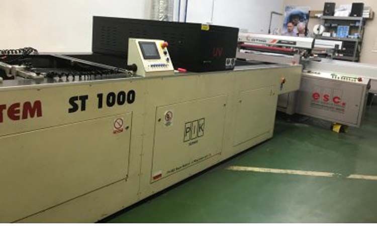 710/G + UV SUV800 EPS Screen Printing Machine + Tunnel