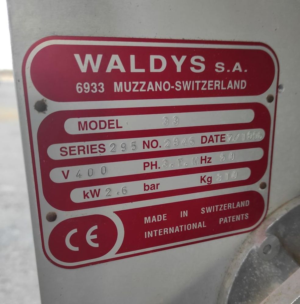 Waldyssa B 188 REF 0 STRETCH TRAY WRAPPING MACHINE WALDYS S A B 188