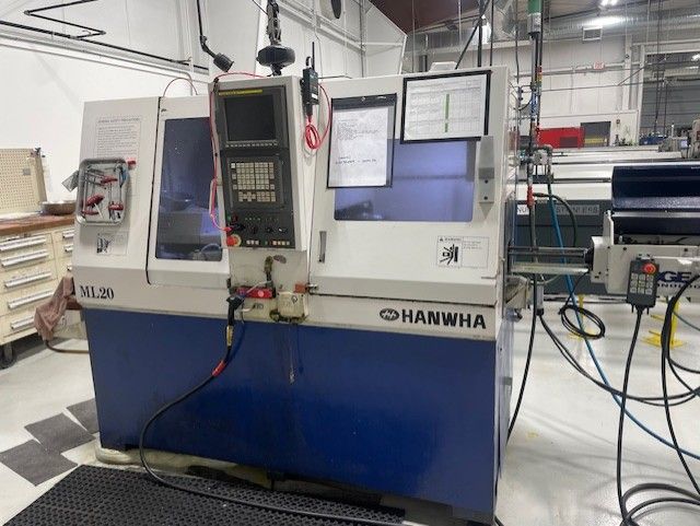 Hanwha Fanuc 18i-T Control 10000 RPM ML-20S 2 Axis