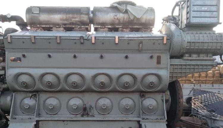 EMD 12-645E8 Marine Generator Engine 1500 HP