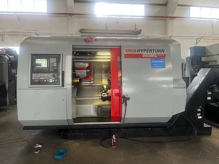Emco CNC Control 5000 RPM Hyperturn 665 Turning and Milling Center 3 Axis